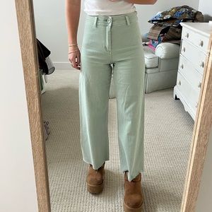 Sage green jeans